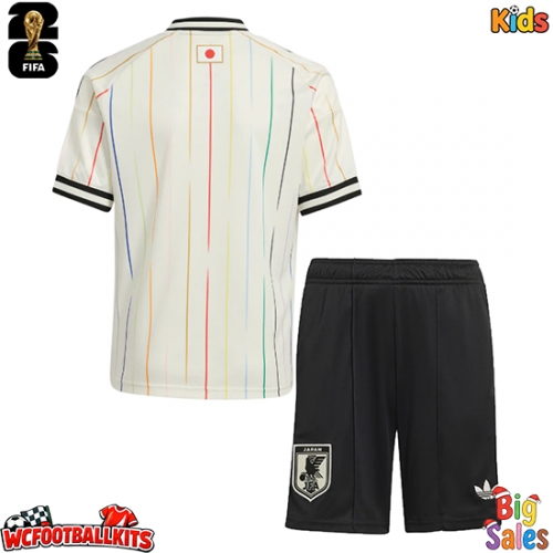 Japan Replica Away Stadium Kit for Kids World Cup 2026 Short Sleeve (+ pants)